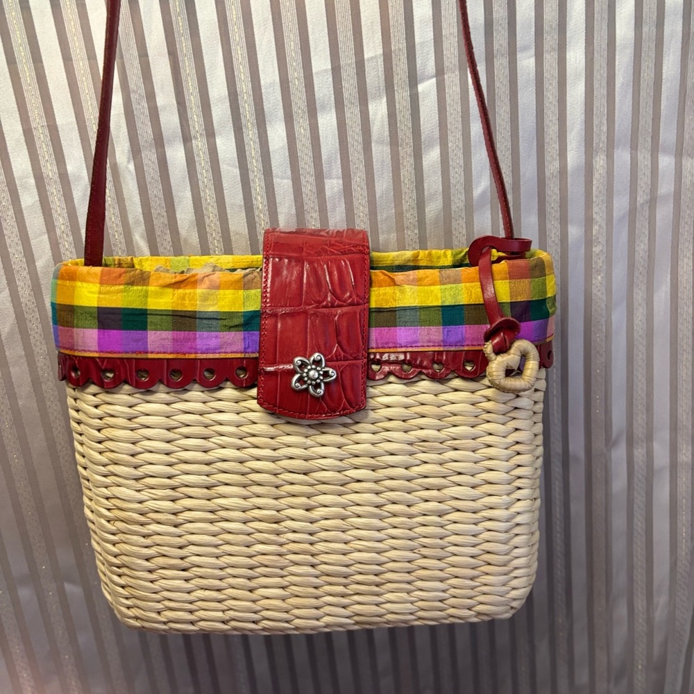Brighton Poppy straw shoulder bag Vintage - Picture 6 of 16